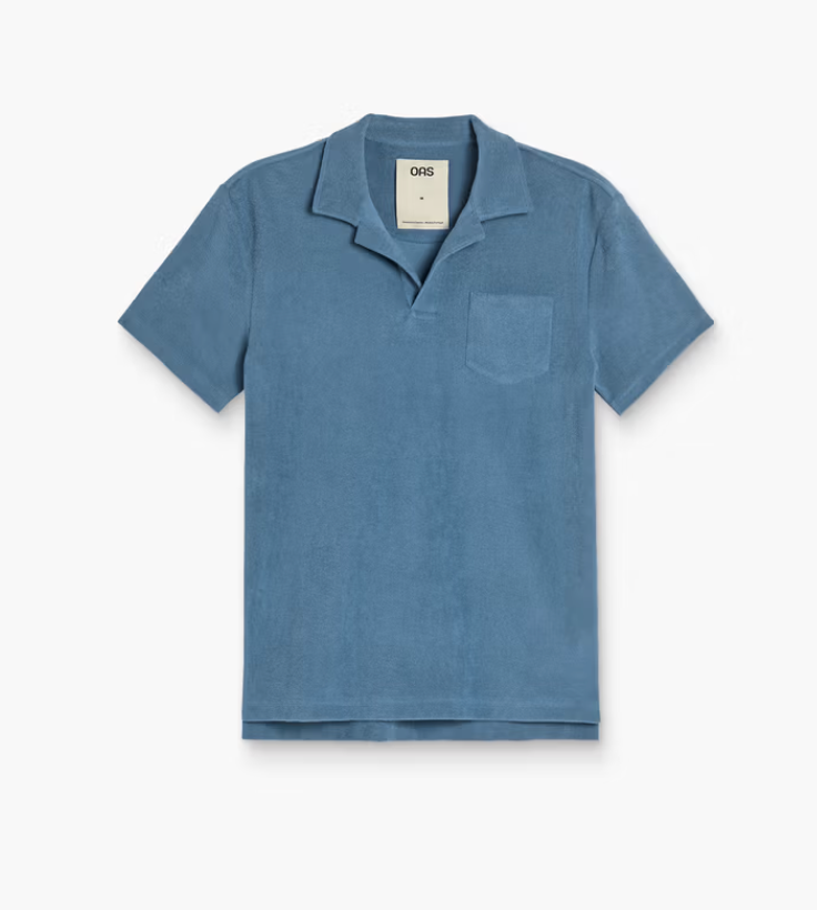 Say hello to summer in style with the OAS Coronet Polo Terry Shirt by OAS. Shop this terrycloth men's shirt at Harbour Thread in Burlington, VT.