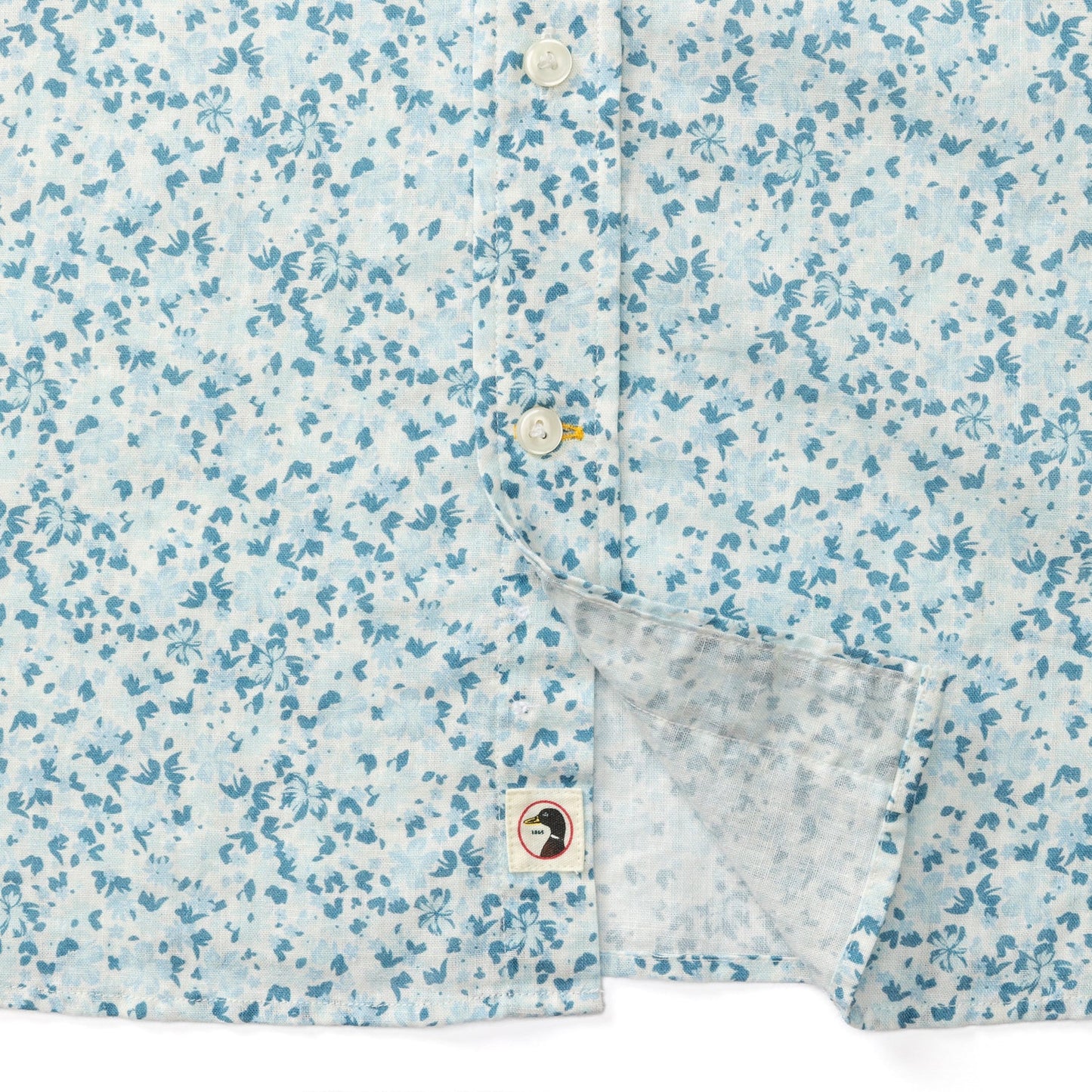 Duck Head blue floral print shirt