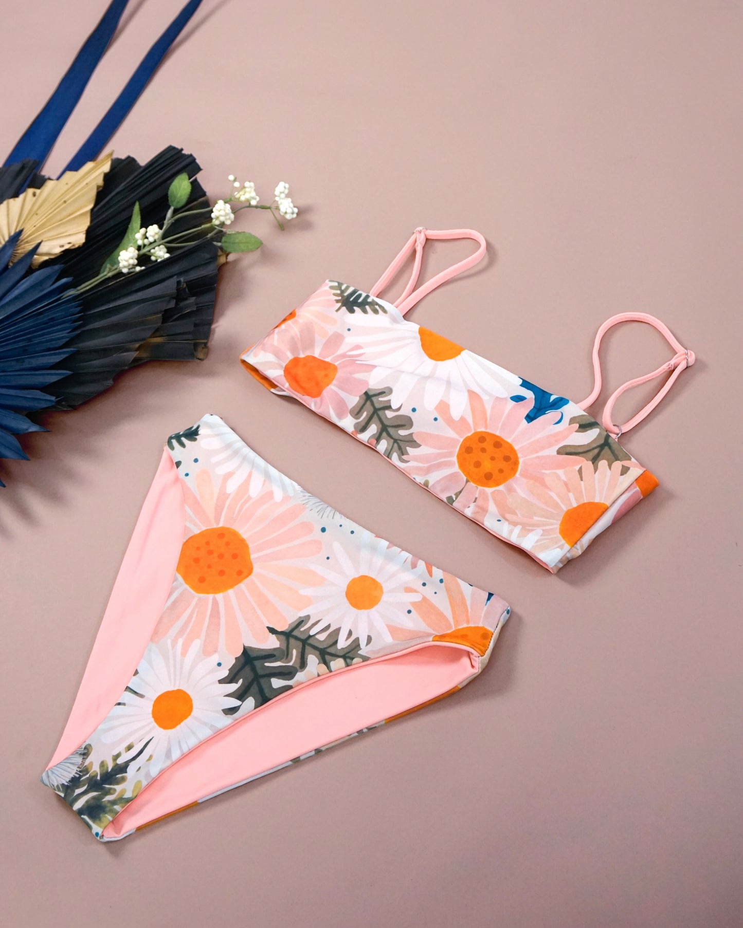 Saturday Swimwear x Harbour Thread Kona Tie Back Top - Wildflowers