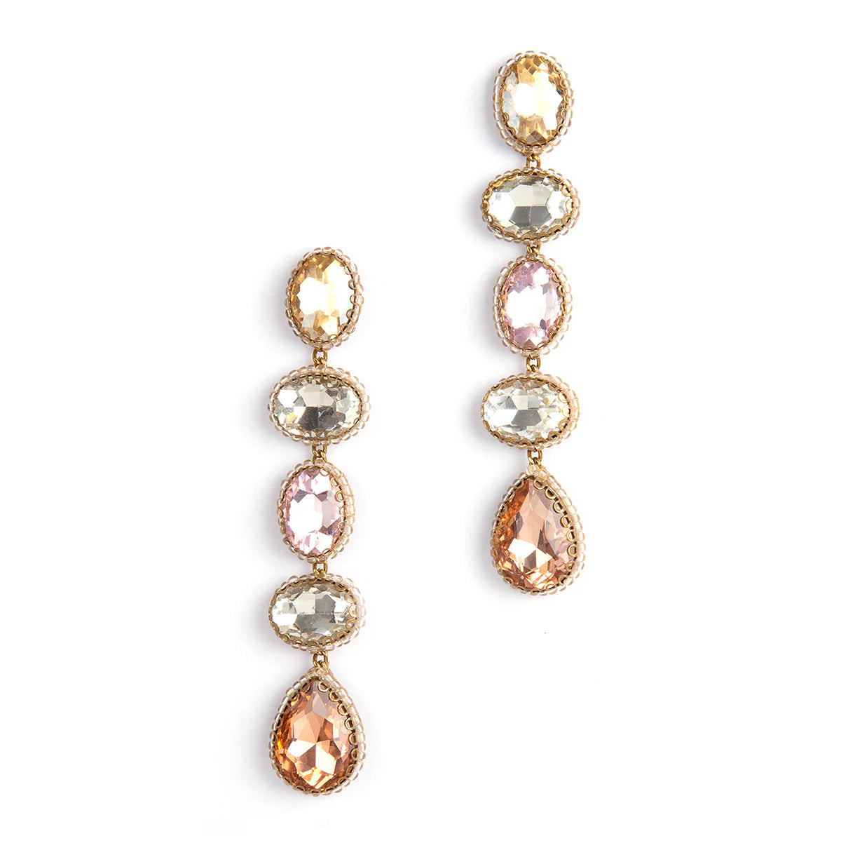 The Pastel Multi Tyra Post Earrings by Deepa Gurnani