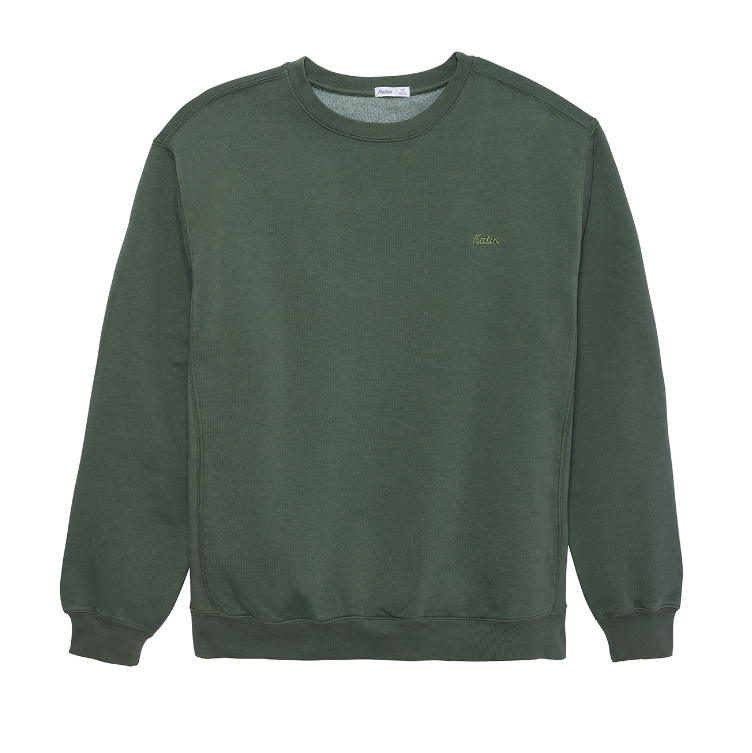 The Katin Embroidered Crewneck in the color Thyme