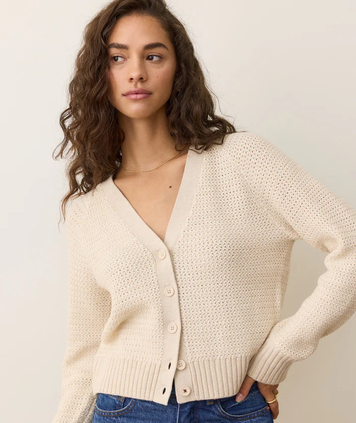 Shop women's sweaters at Harbour Thread boutique! New arrivals include Marine Layer Robin Textured Cardigan in Seashell