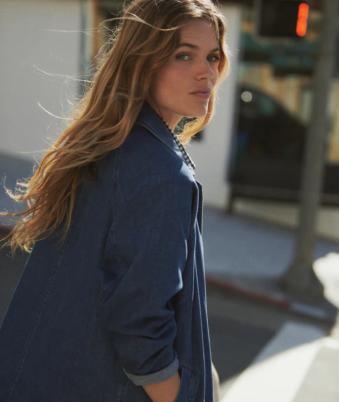 Marine Layer Hayes Denim Trench Coat