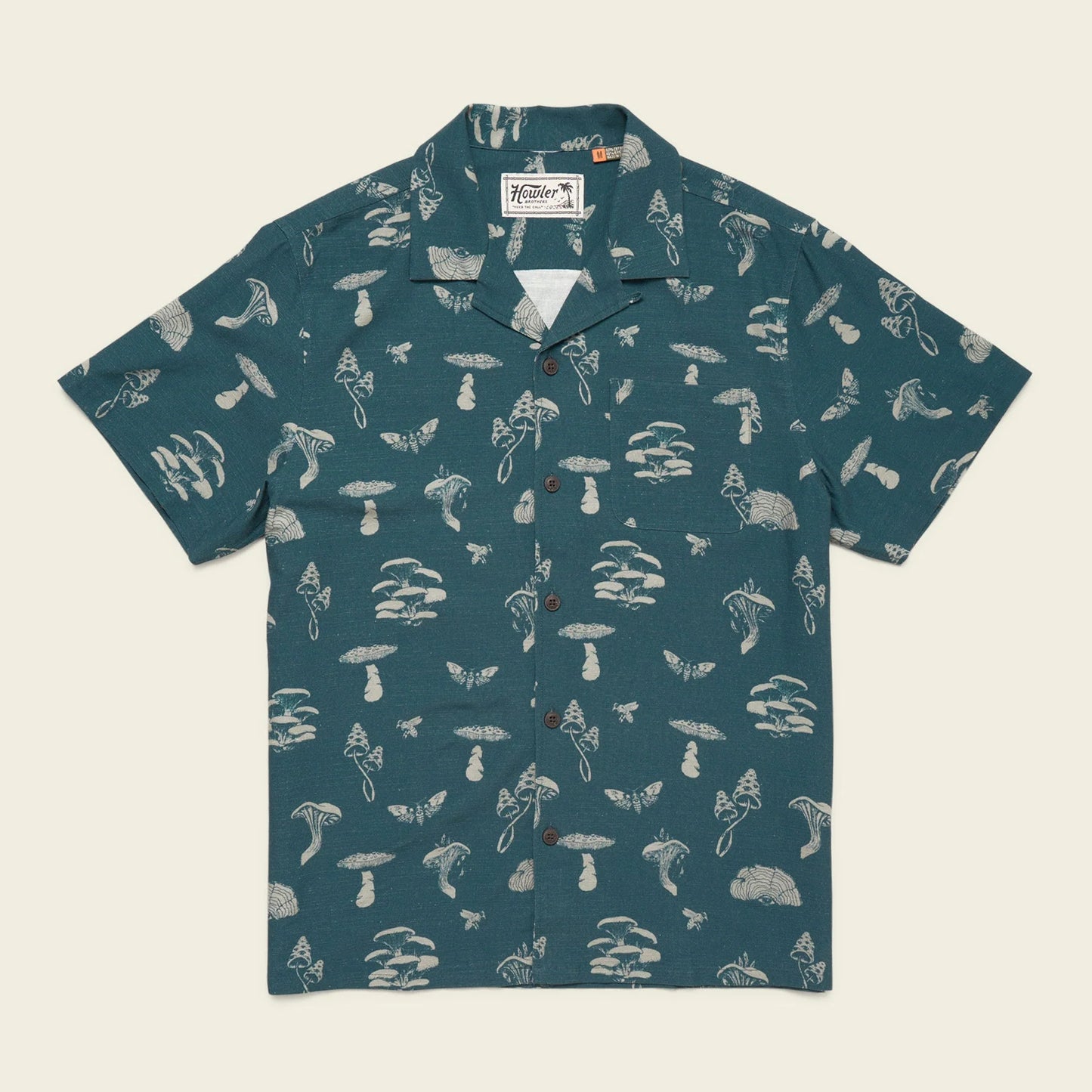 The Howler Bros Monoloha Shirt in the print Floating Fungi