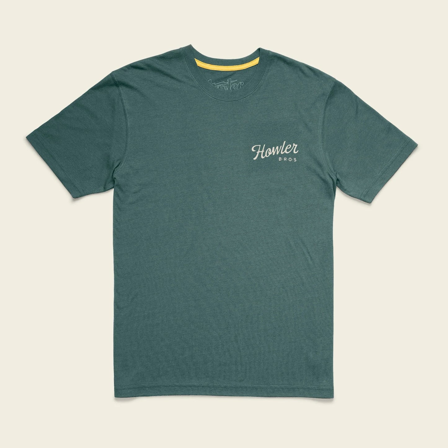The Howler Bros Fern Green Blended T-Shirt in the style Howler Posse