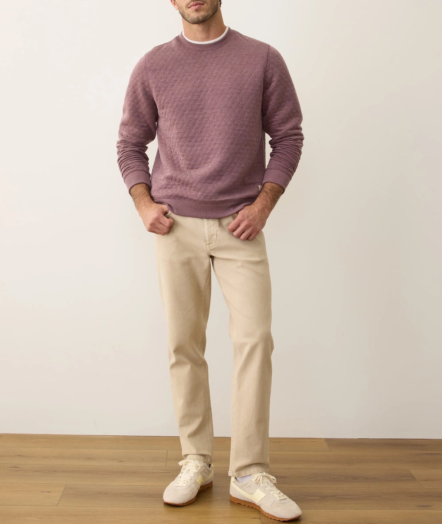 Marine Layer Corbet Quilted Crewneck