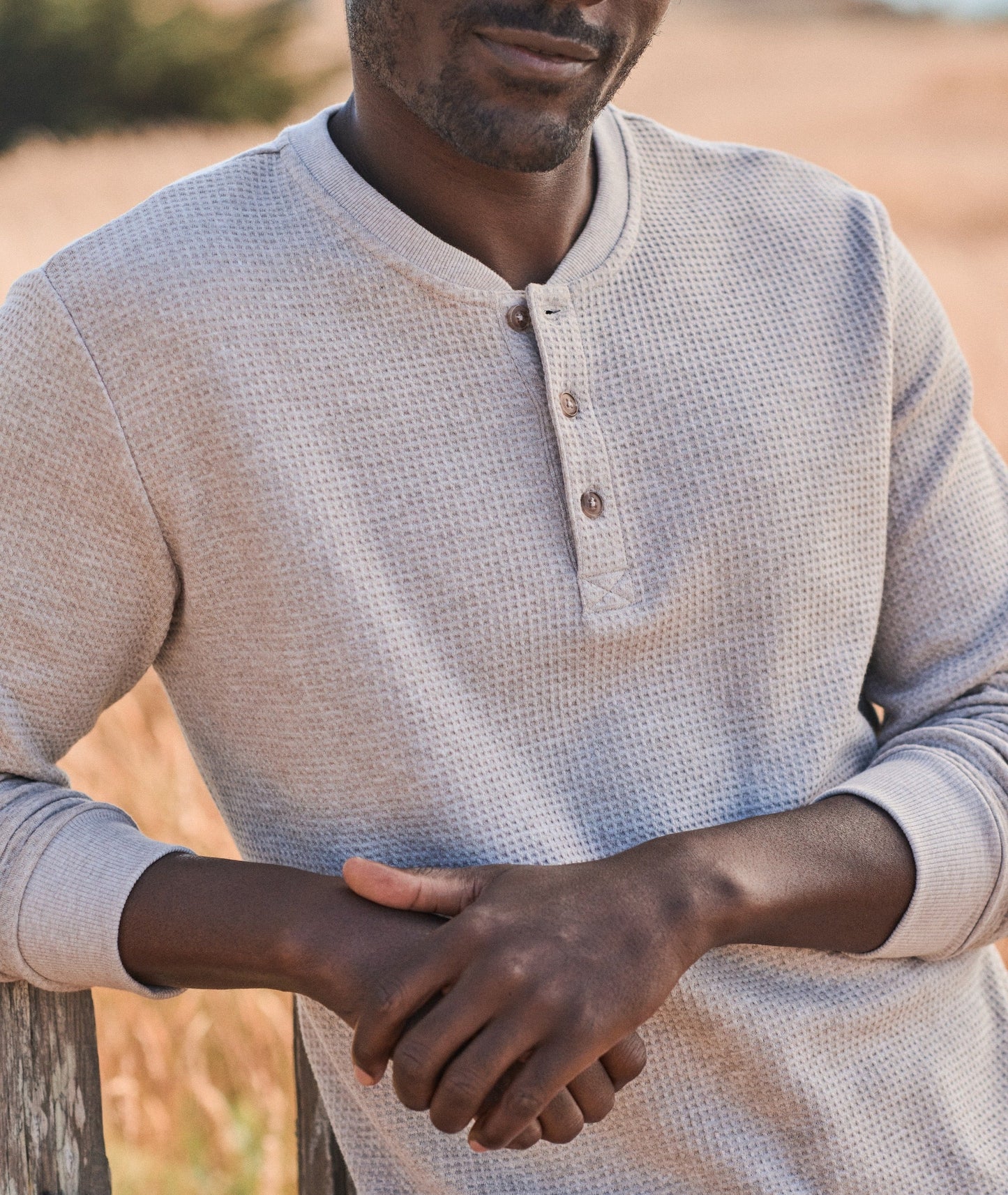 Marine Layer Waffle Henley