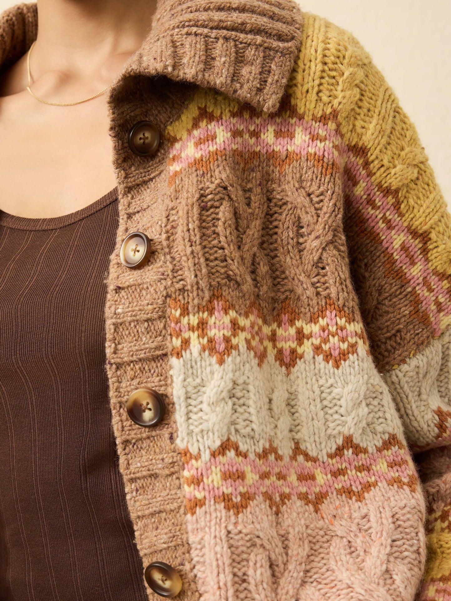 Faherty Highland Fairisle Cardigan