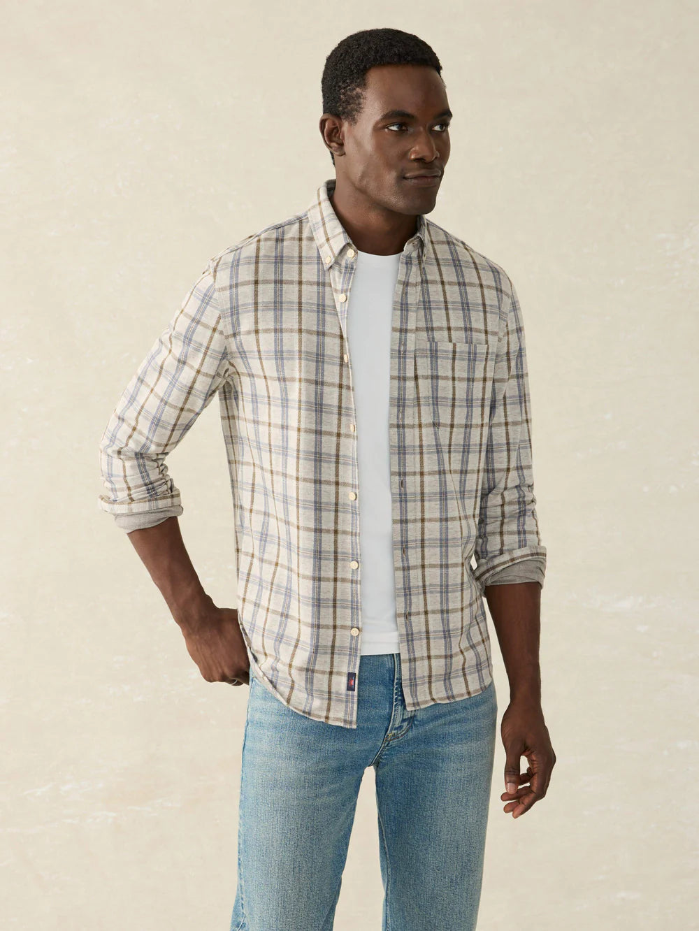 Faherty Coastline Knit Shirt - Sale