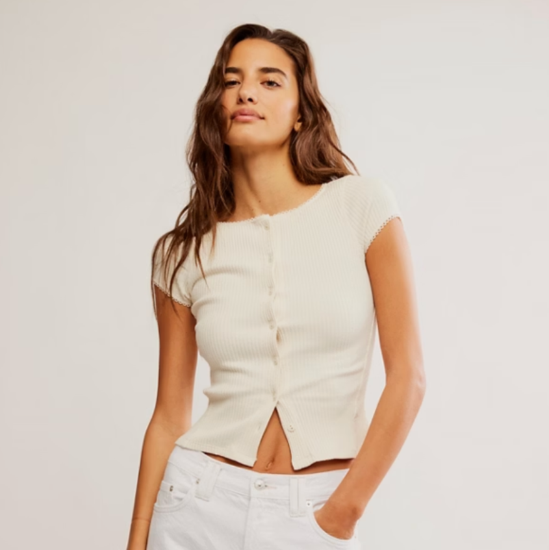 For cute and classic spring style, shop the Most Wanted Cardi by Free People at Harbour Thread