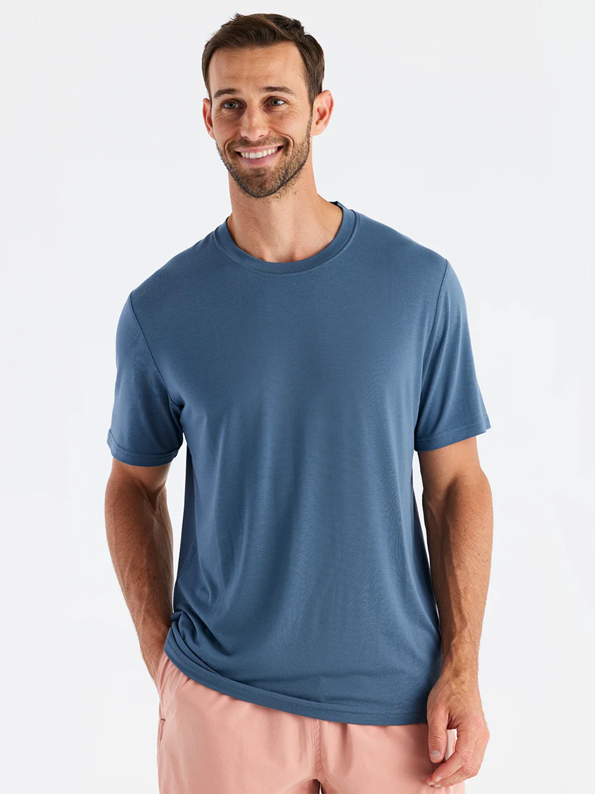 The Free Fly Men's Bamboo Motion Tee is available at Harbour Thread men's store in St. Petersburg, FL.