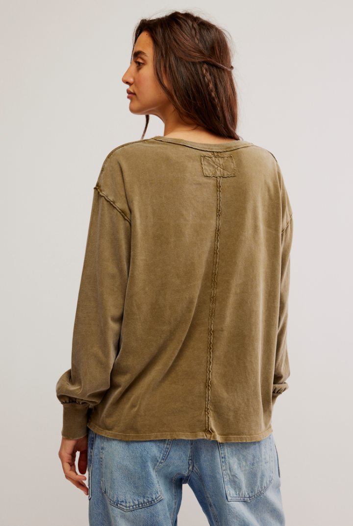 Free People Fade Into You Long Sleeve Tee