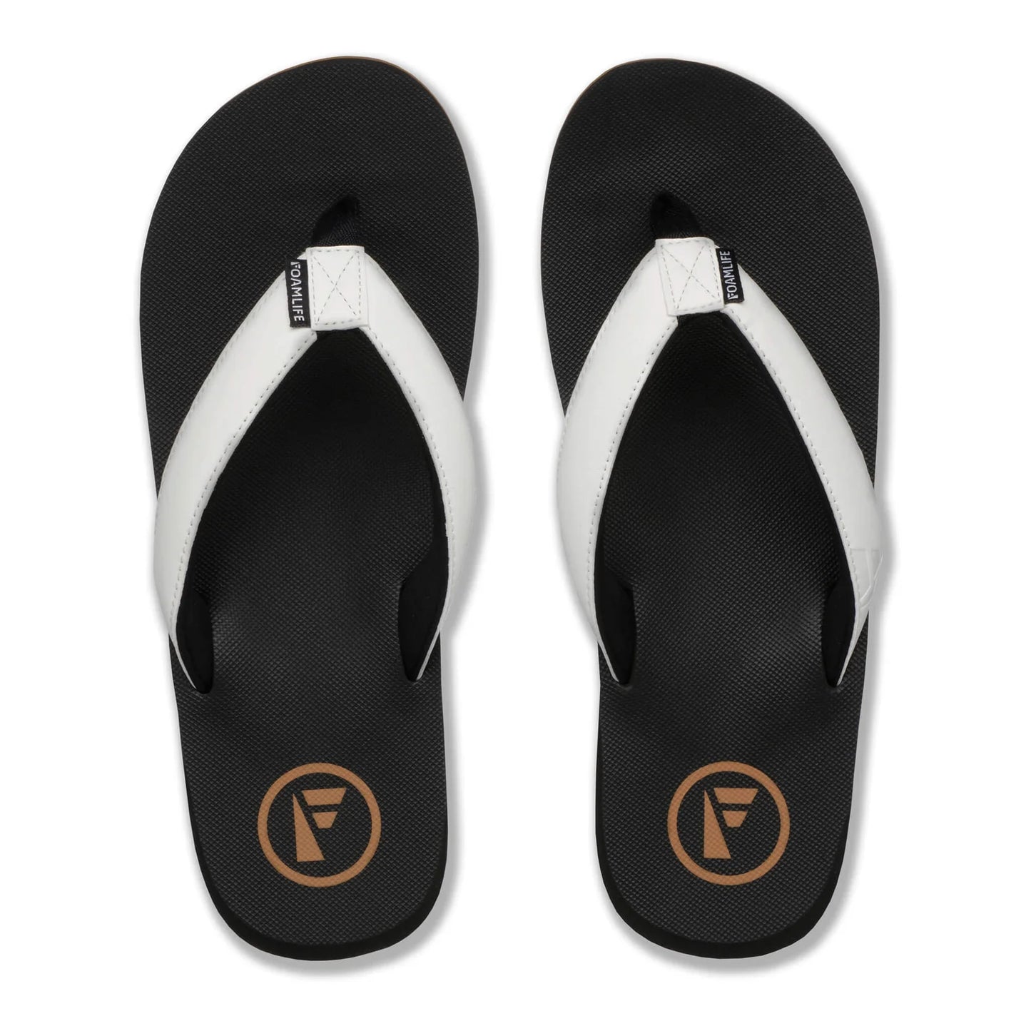 FoamLife Traa SC Men's Flip Flops - Black/White