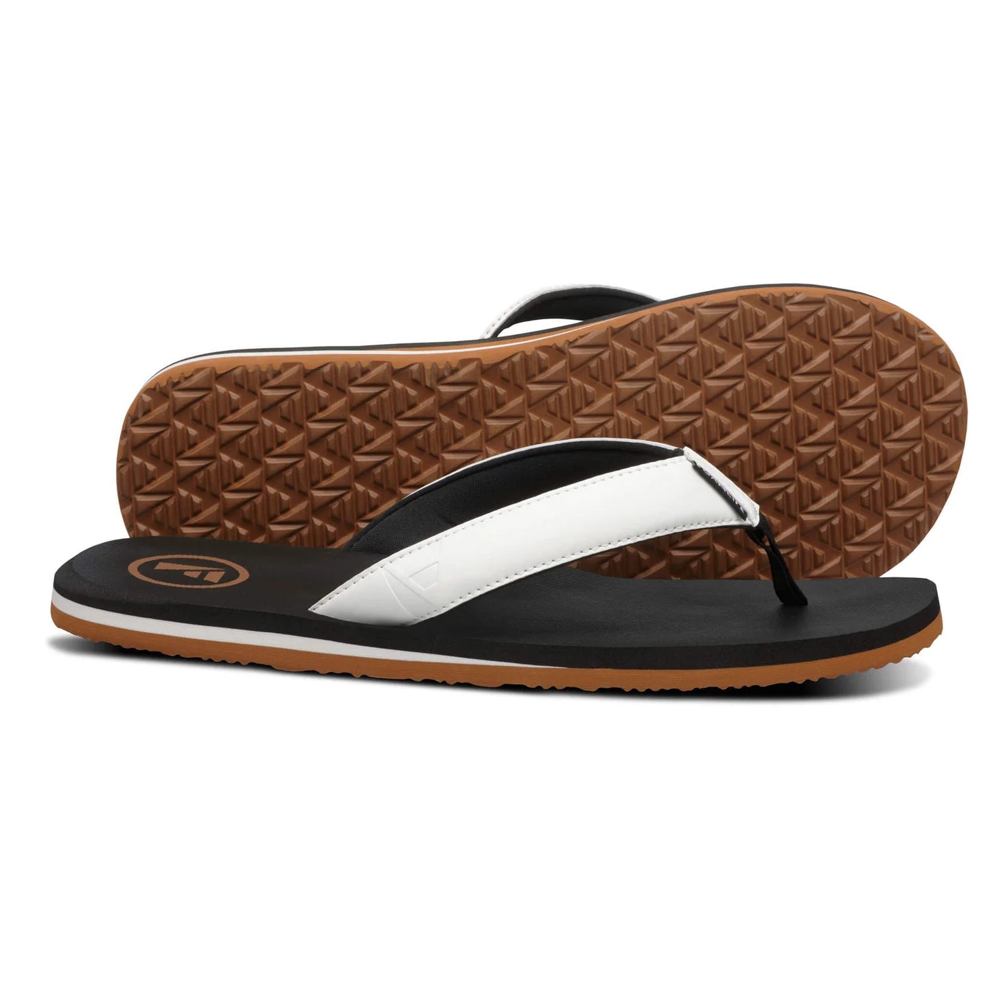 FoamLife Traa SC Men's Flip Flops - Black/White