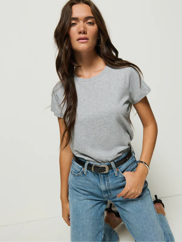 The Nation LTD Goldie Tee offers a relaxed fit and is crafted from a soft and sustainable Peruvian Organic Cotton. Find yours at Harbour Thread in St. Pete, FL!