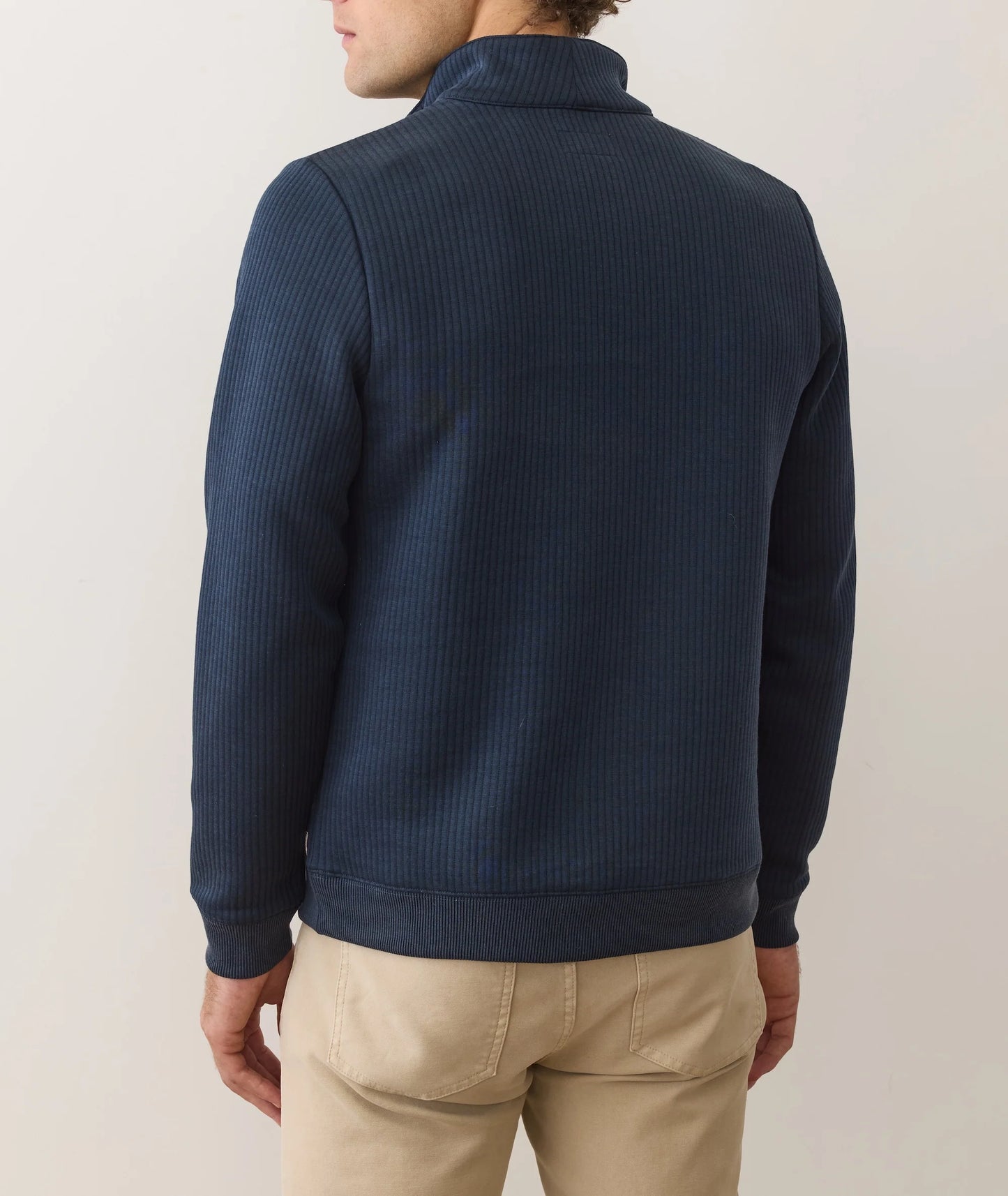 Marine Layer Men's Corbet Quilted Quarter Zip Pullover