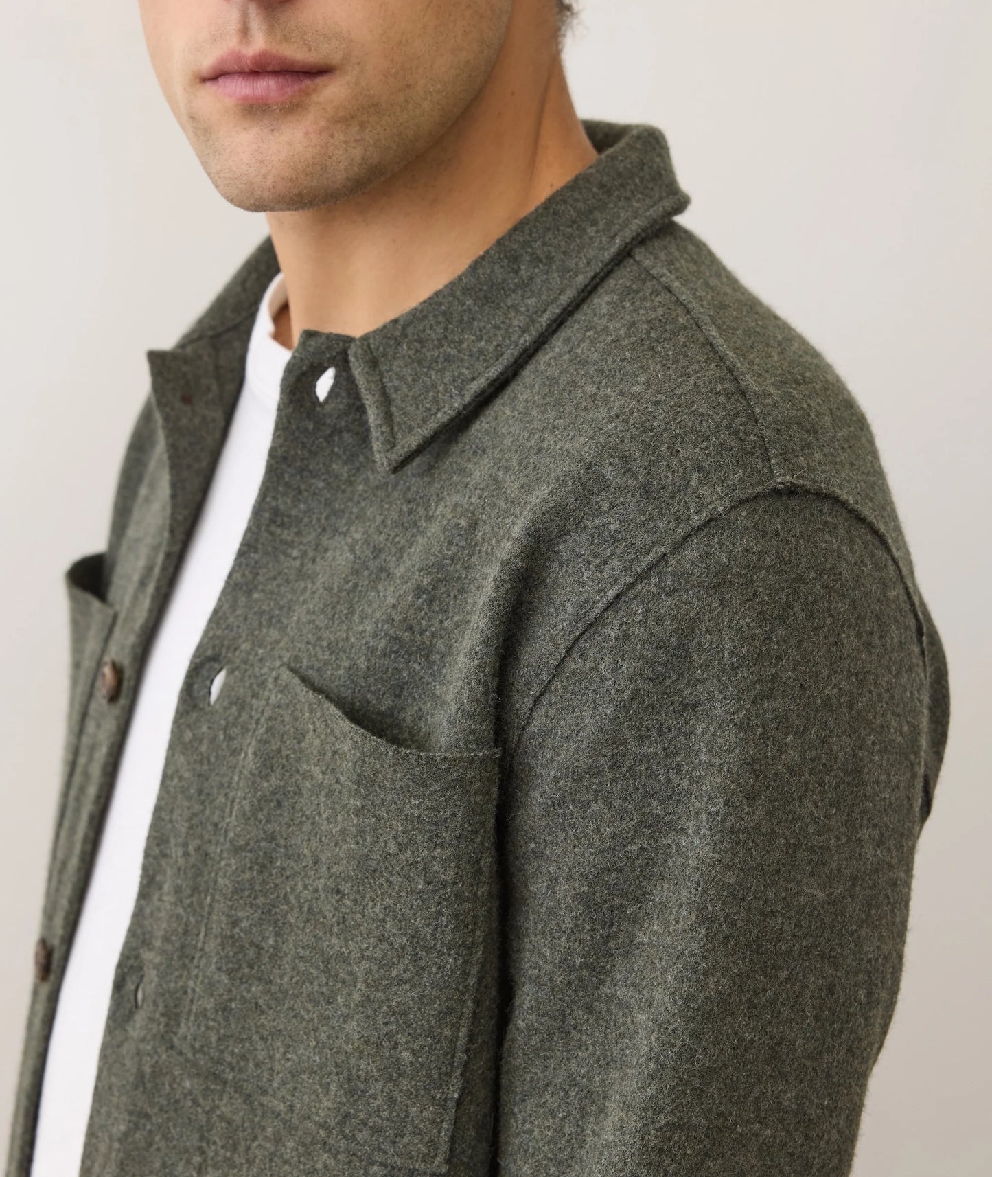 Marine Layer Mendocino Boiled Wool Overshirt