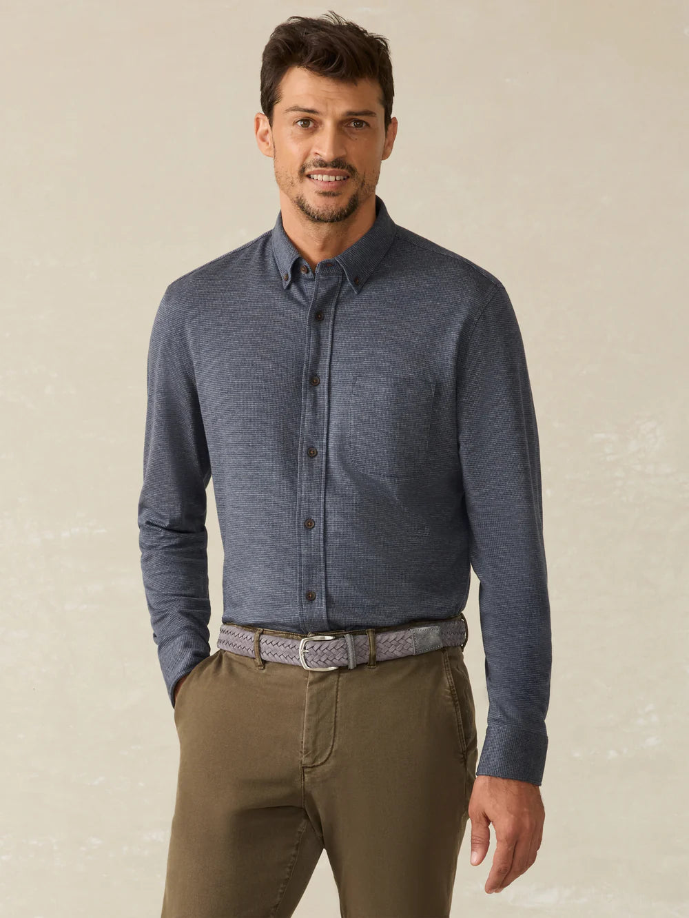 Faherty Coastline Knit Shirt - Sale