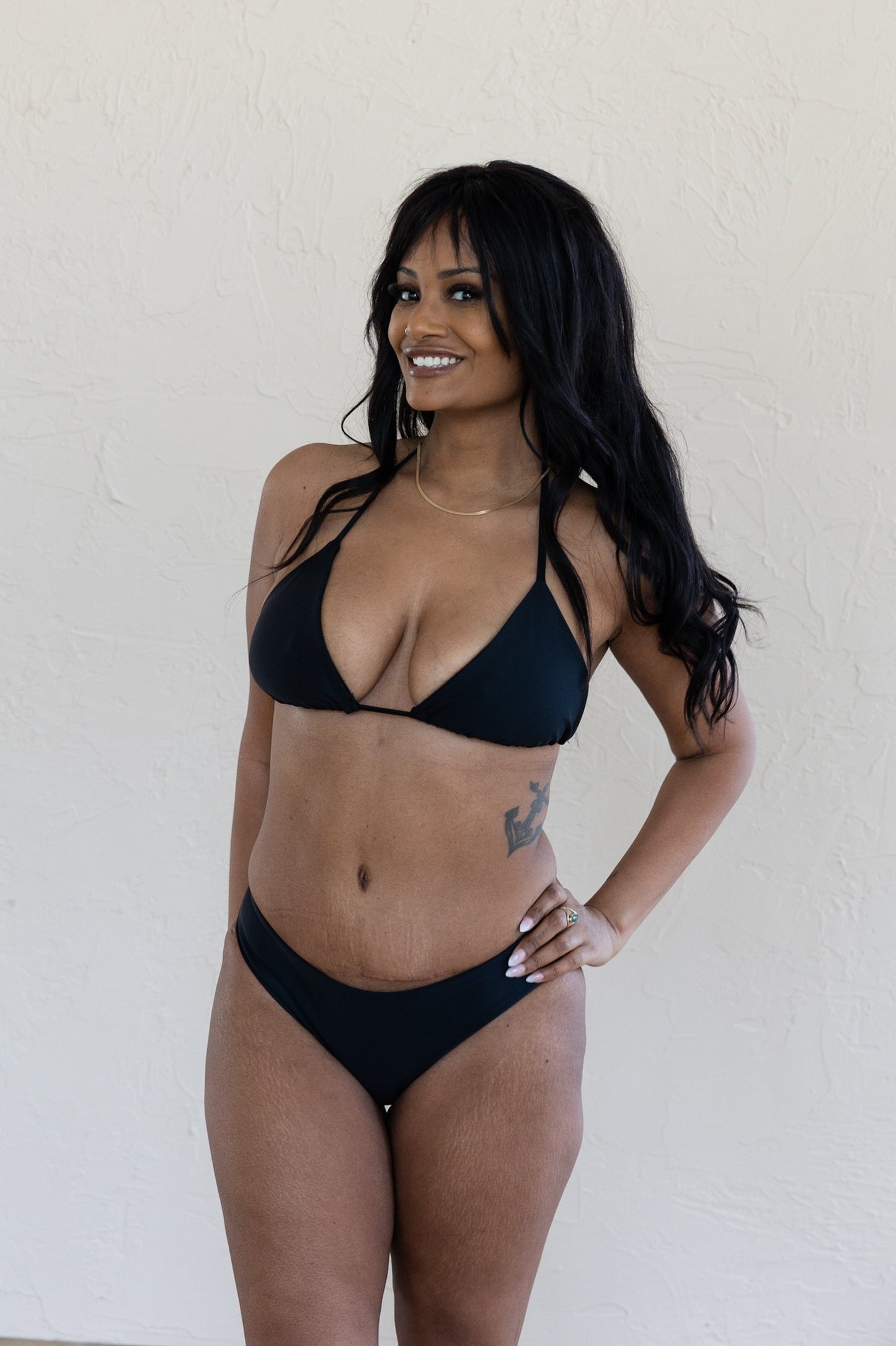 Saturday Swimwear Mila Low Rise Bikini Bottoms - Black