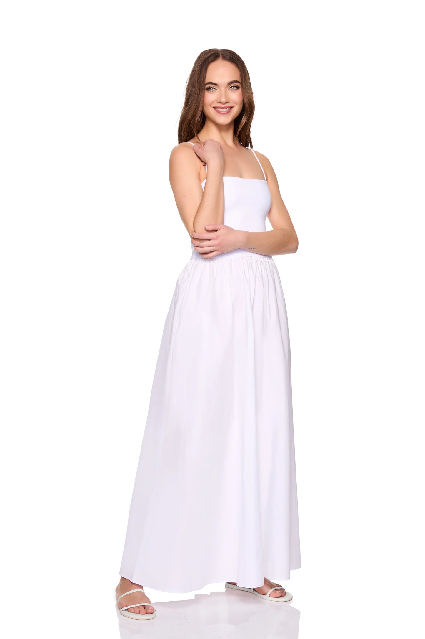 Susana Monaco Knit Poplin String Maxi