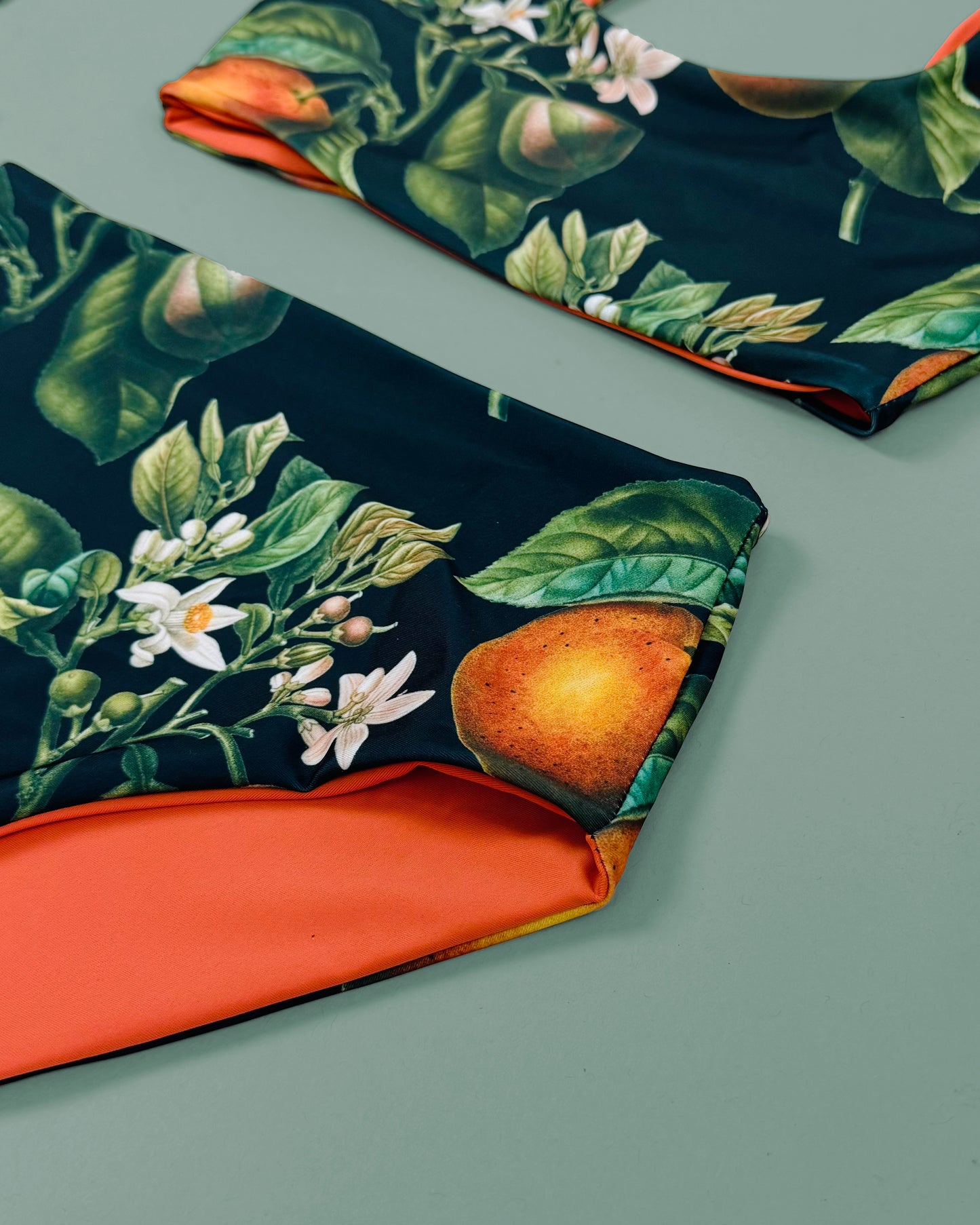 Saturday Swimwear x Harbour Thread Nova High Waisted Bottoms - Midnight Citrus