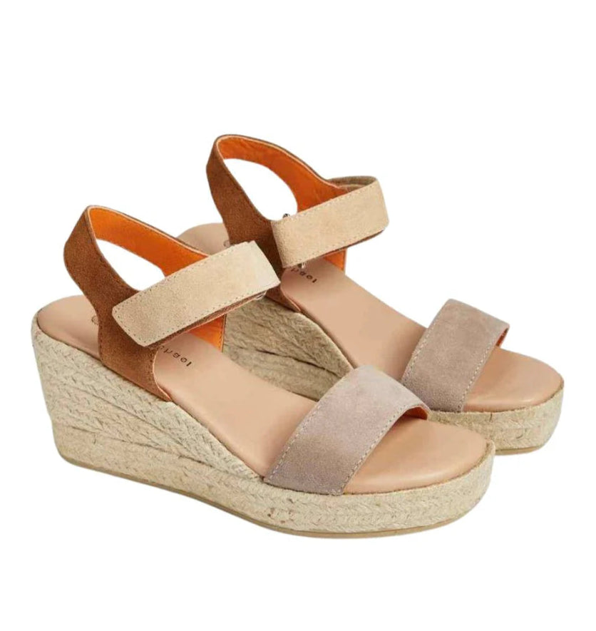 Shop these Eric Michael espadrille wedge sandals at Harbour Thread women's boutique in Burlington, VT for elevated summer style.