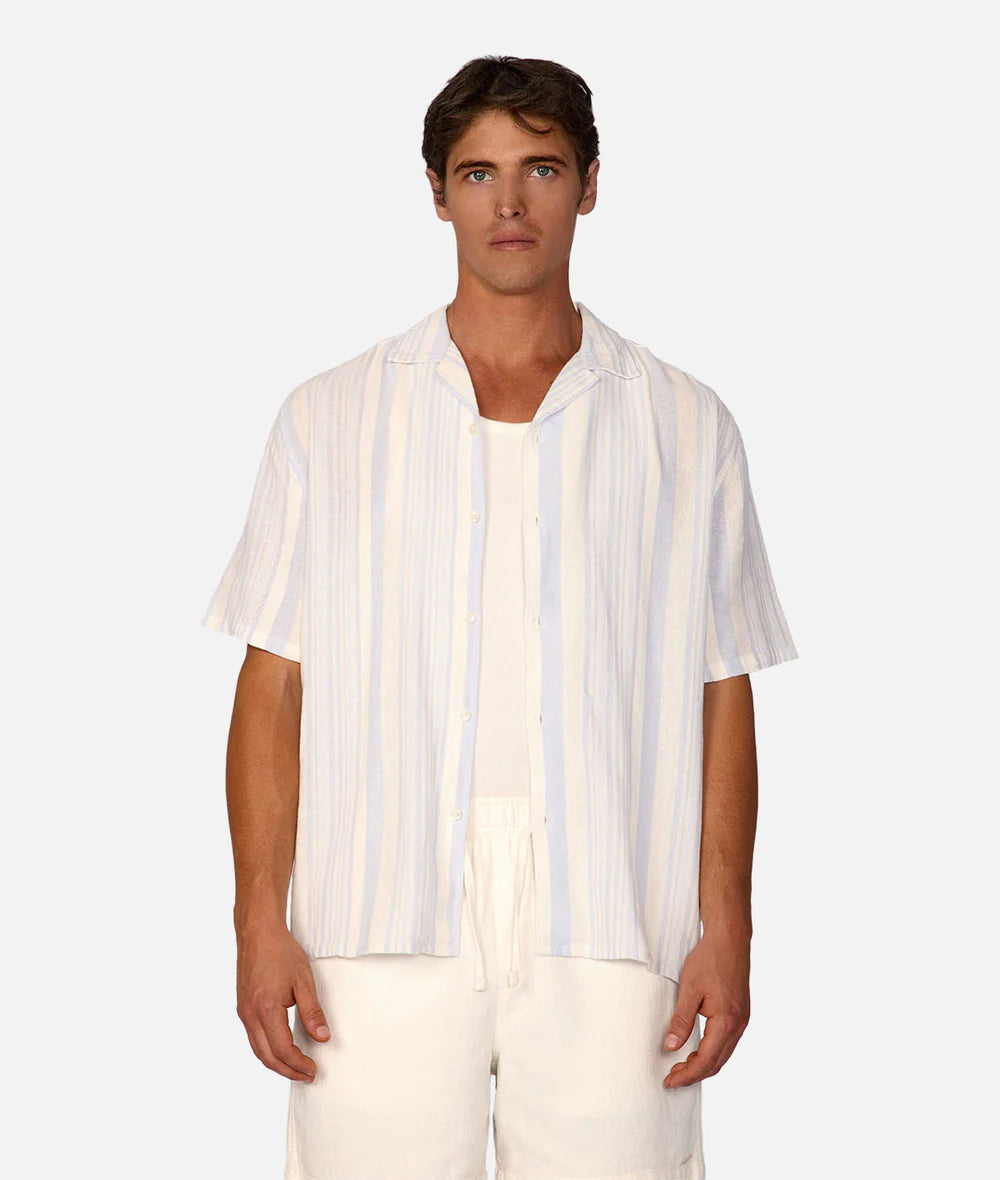 Elevate your everyday summer look in the Positano linen blend shirt from Industrie. Find yours at Harbour Thread in St. Pete, FL!