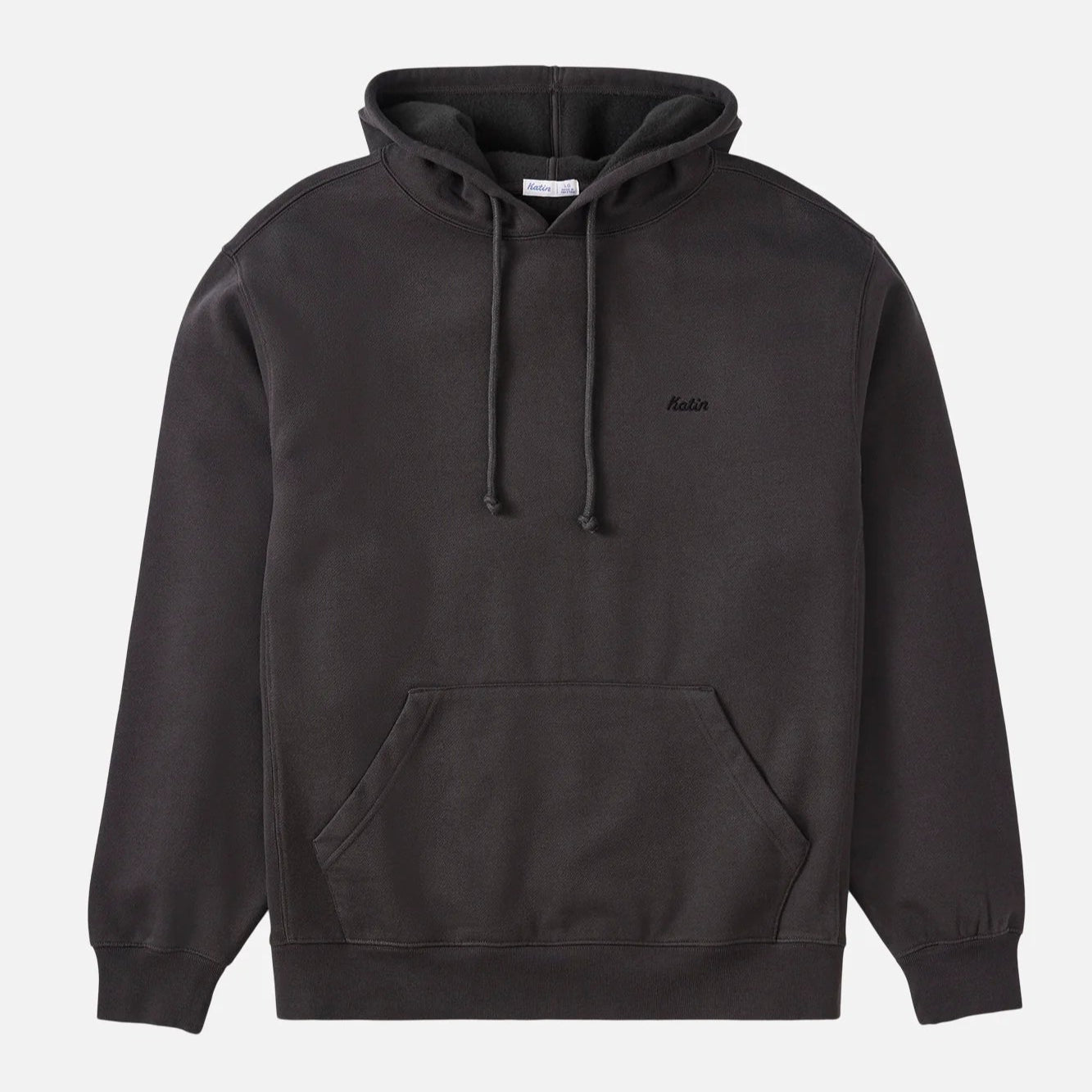The Black Wash Embroidered Hoodie by Katin
