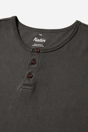 henley button neckline