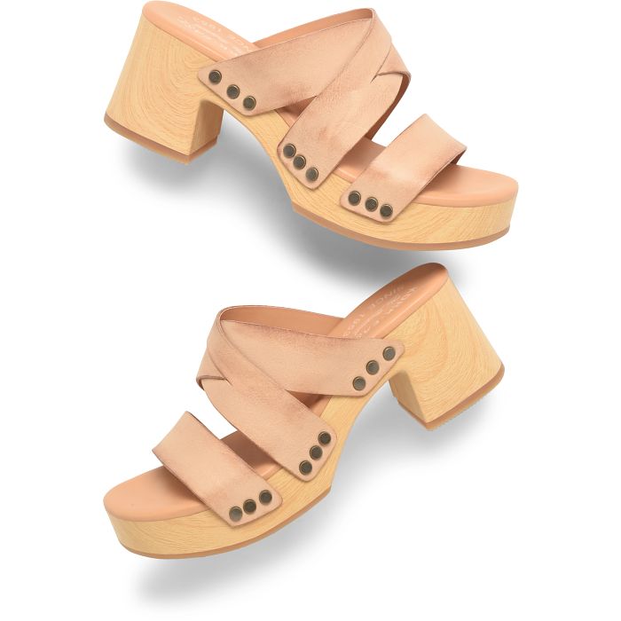 Now available at Harbour Thread, enjoy the effortless vibe of this stylish platform slide sandal from Kork-Ease.