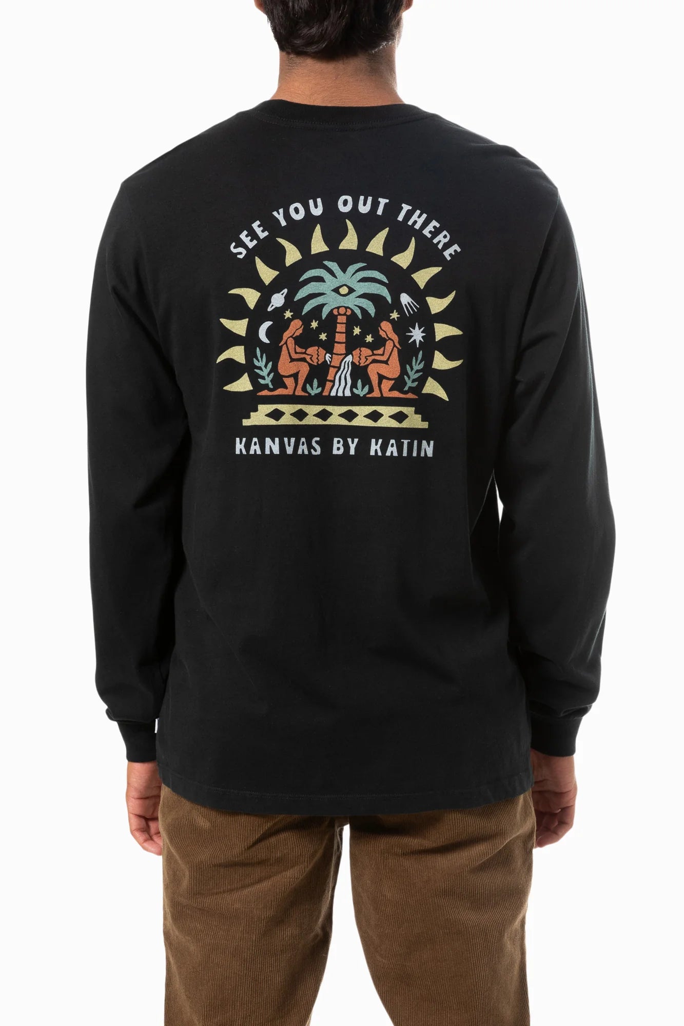 Katin Mysto Long Sleeve Tee - Black Wash | Harbour Thread