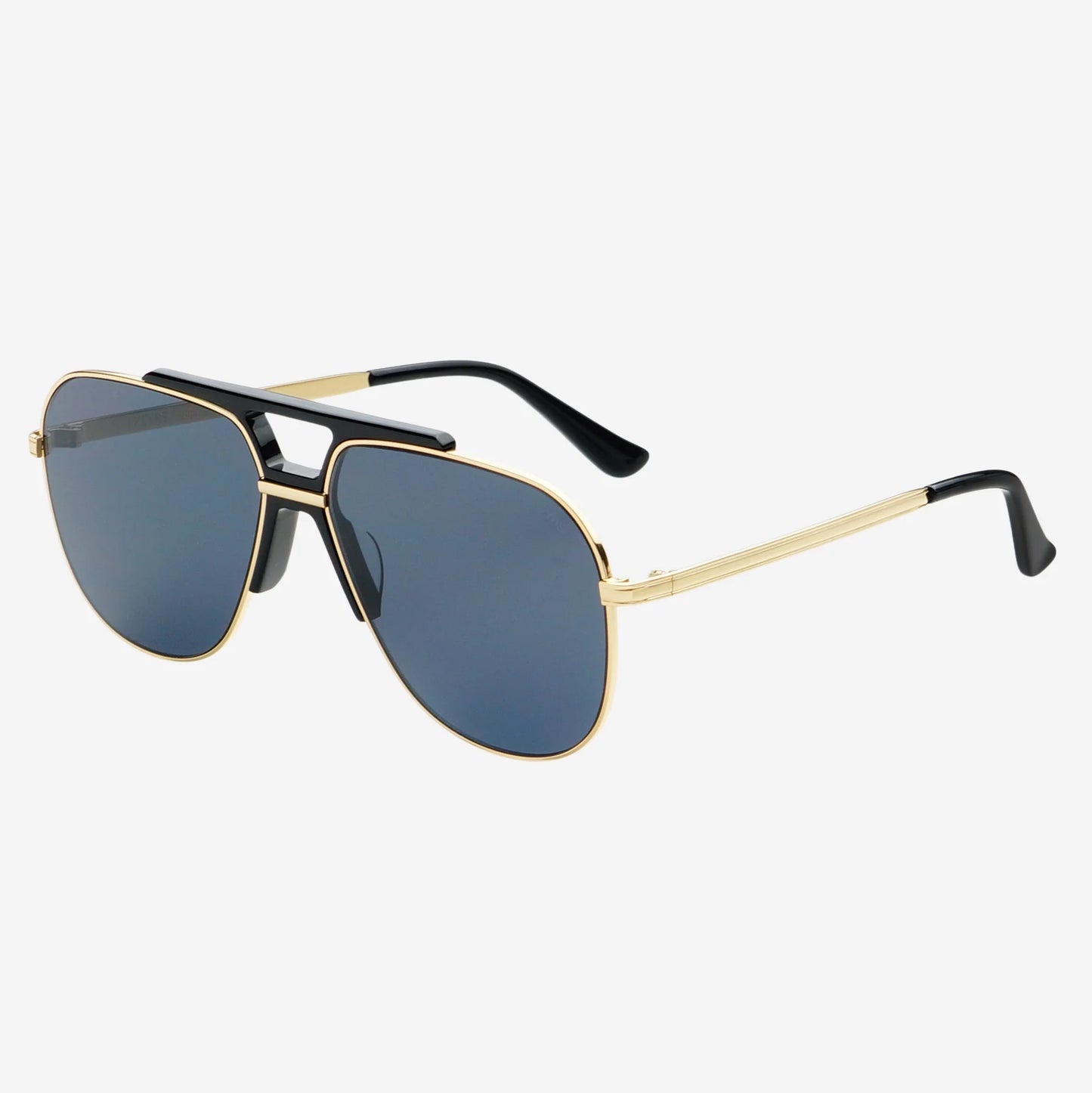 Shop the FREYRS Logan Acetate Aviator Unisex Sunglasses in the color Black/Gray at Harbour Thread