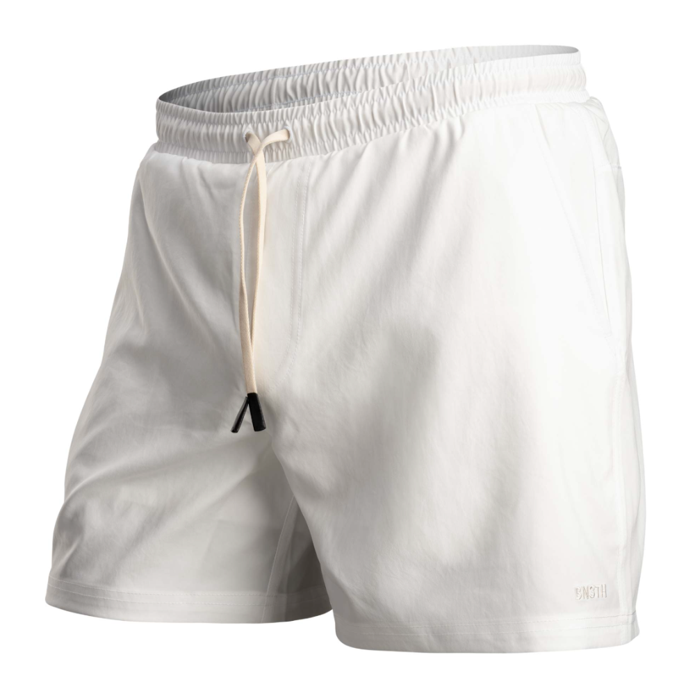 Men's white swim short