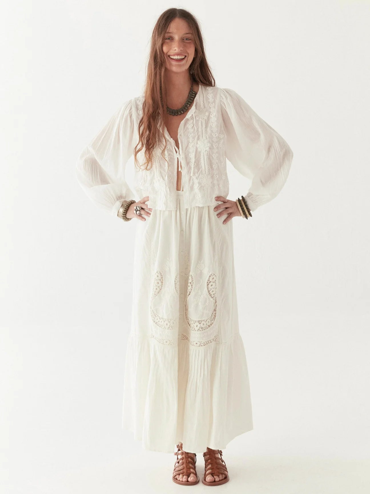 The Maison Hotel Luisa Skirt offers a flowy silhouette for your free-spirited style