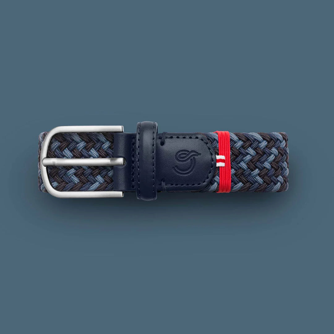 Add instant style to your look with the Blue Multi Manhattan La Boucle belt. Find yours at Harbour Thread in Burlington, VT!