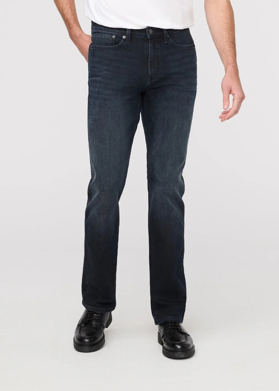 These DUER men's jeans offer slight stretch for easy movement along with thoughtful performance features. Find your pair at Harbour Thread in Burlington, VT.