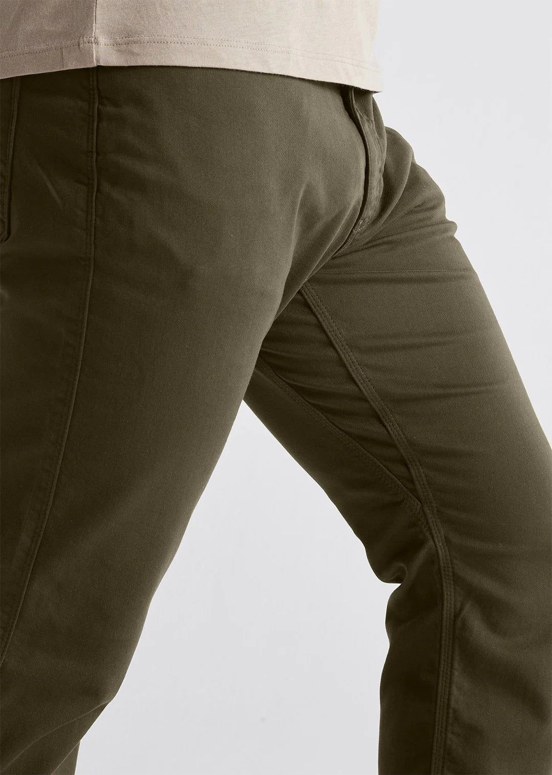 DUER No Sweat Relaxed Taper Pants - Army Green | Harbour Thread