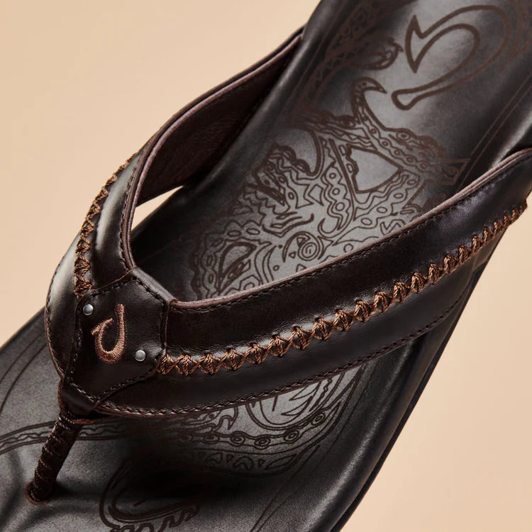 OluKai Mea Ola Men's Leather Sandals | Harbour Thread