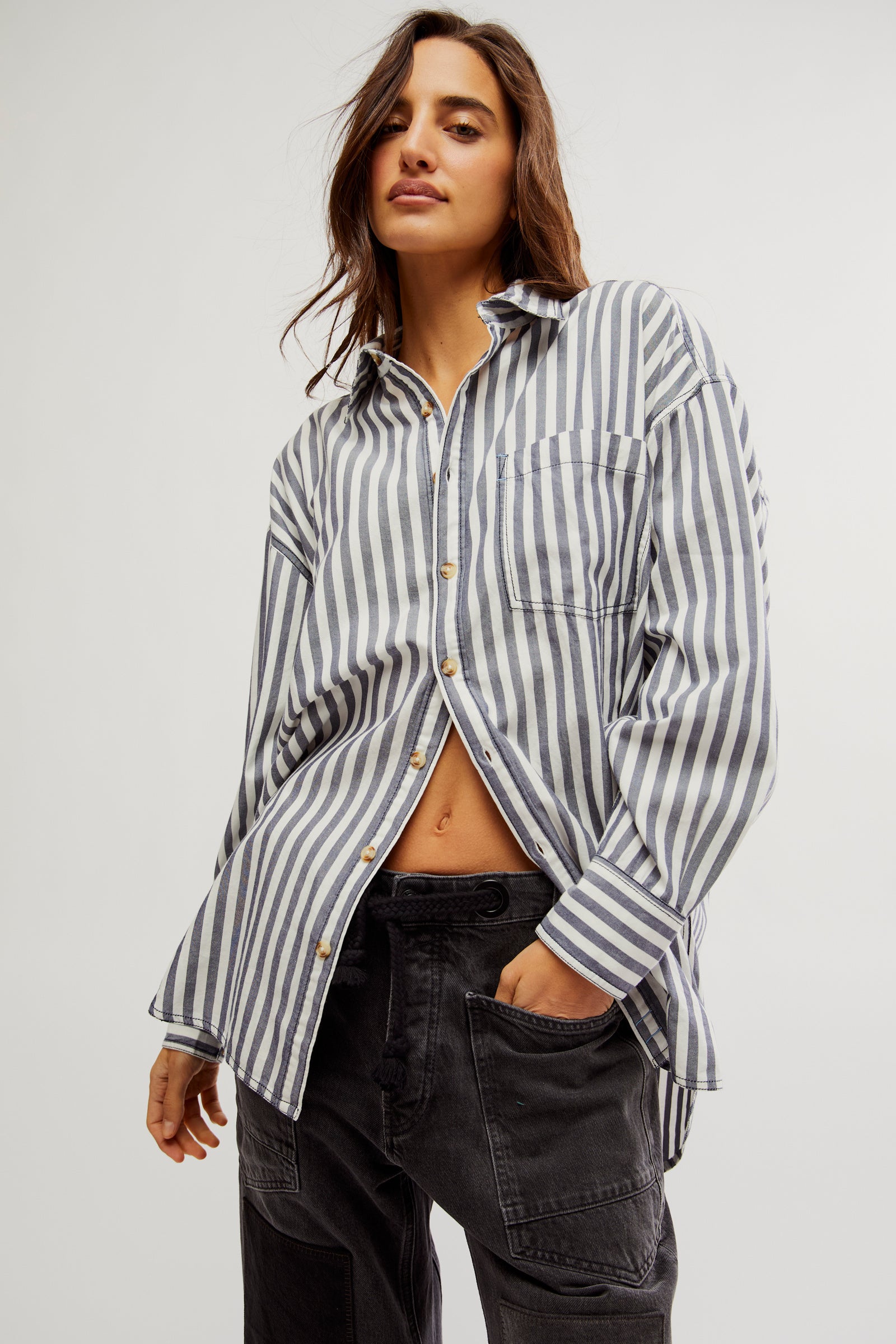 Stripe Silky Shirts（シャツ/ブラウス）｜TODAYFUL（トゥデイ