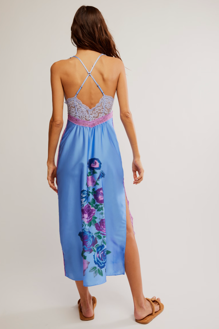 Lace and floral Free People dress