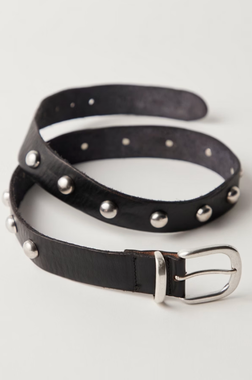 Accessorize in style with the cool and classic Rhodes Stud Belt by Free People. Find yours at Harbour Thread in Burlington, VT!