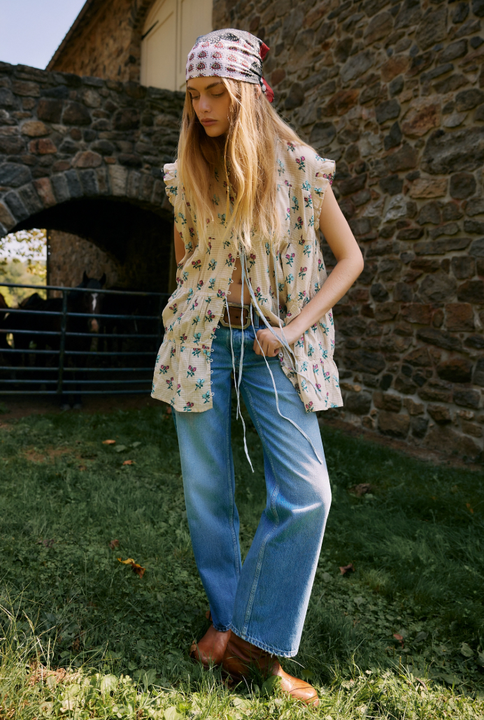Shop the latest women's denim trends at Harbour Thread in Burlington, VT. New arrivals include the Free People Tennessee Low-Rise Boyfriend Jeans in Cowboy Romance.