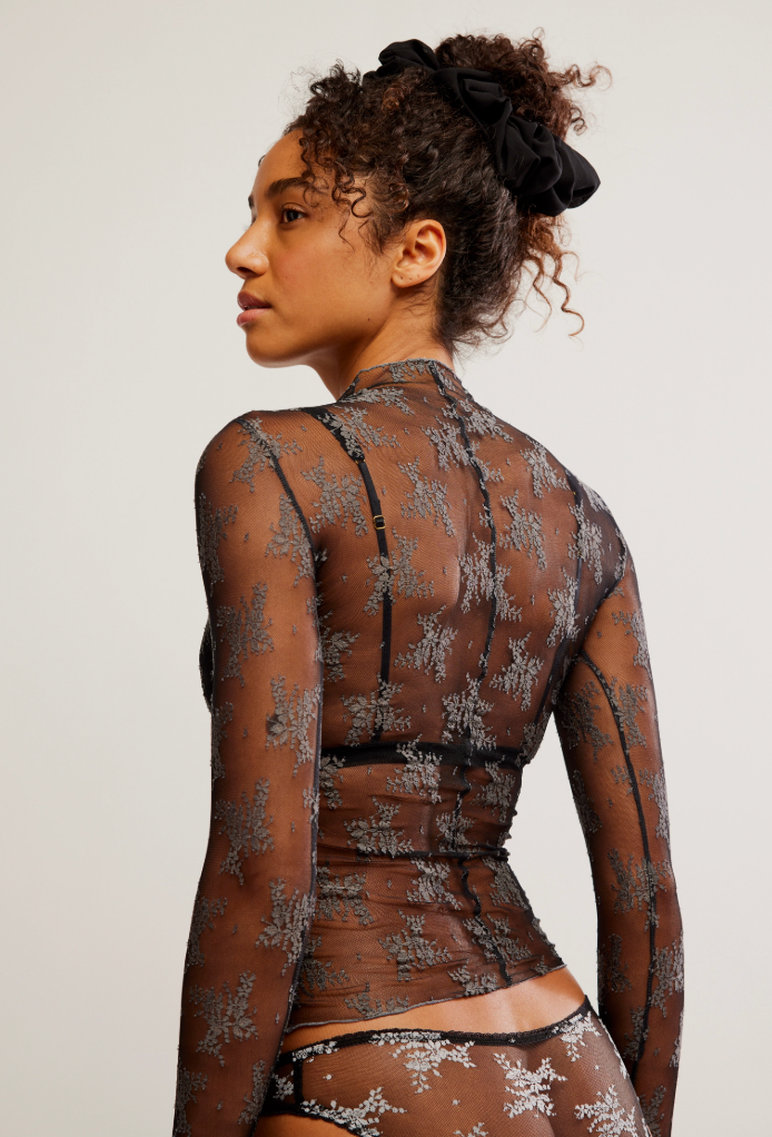 Free People Two Tone Lady Lux Layering Top