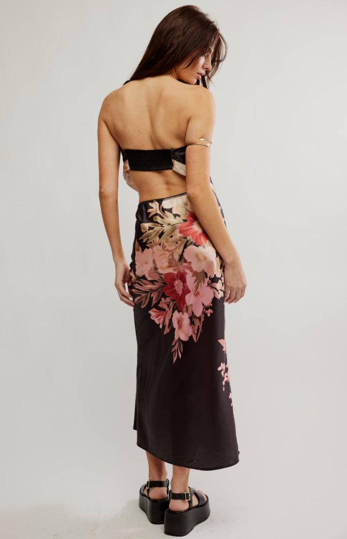 The Free People Fabian Set skirt features high-rise style, silky fabrication, a slip-inspired silhouette, and easy pull-on style