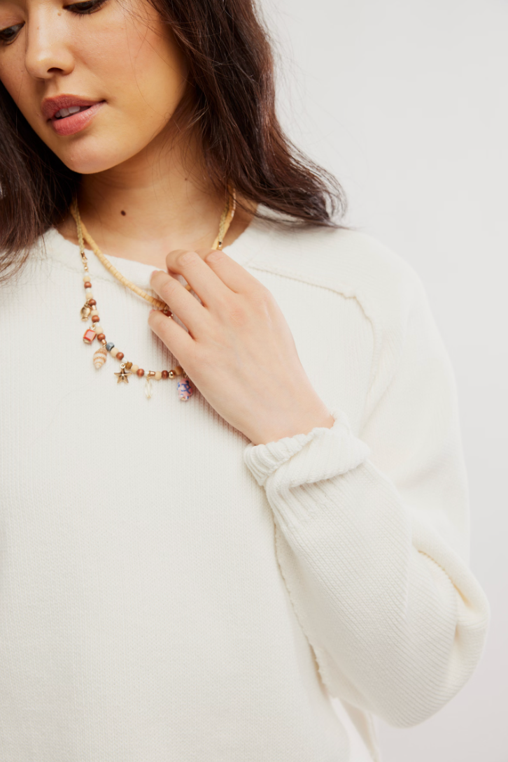 Shop women's Free People sweaters at Harbour Thread boutique! New arrivals include the Spring Street Pullover.