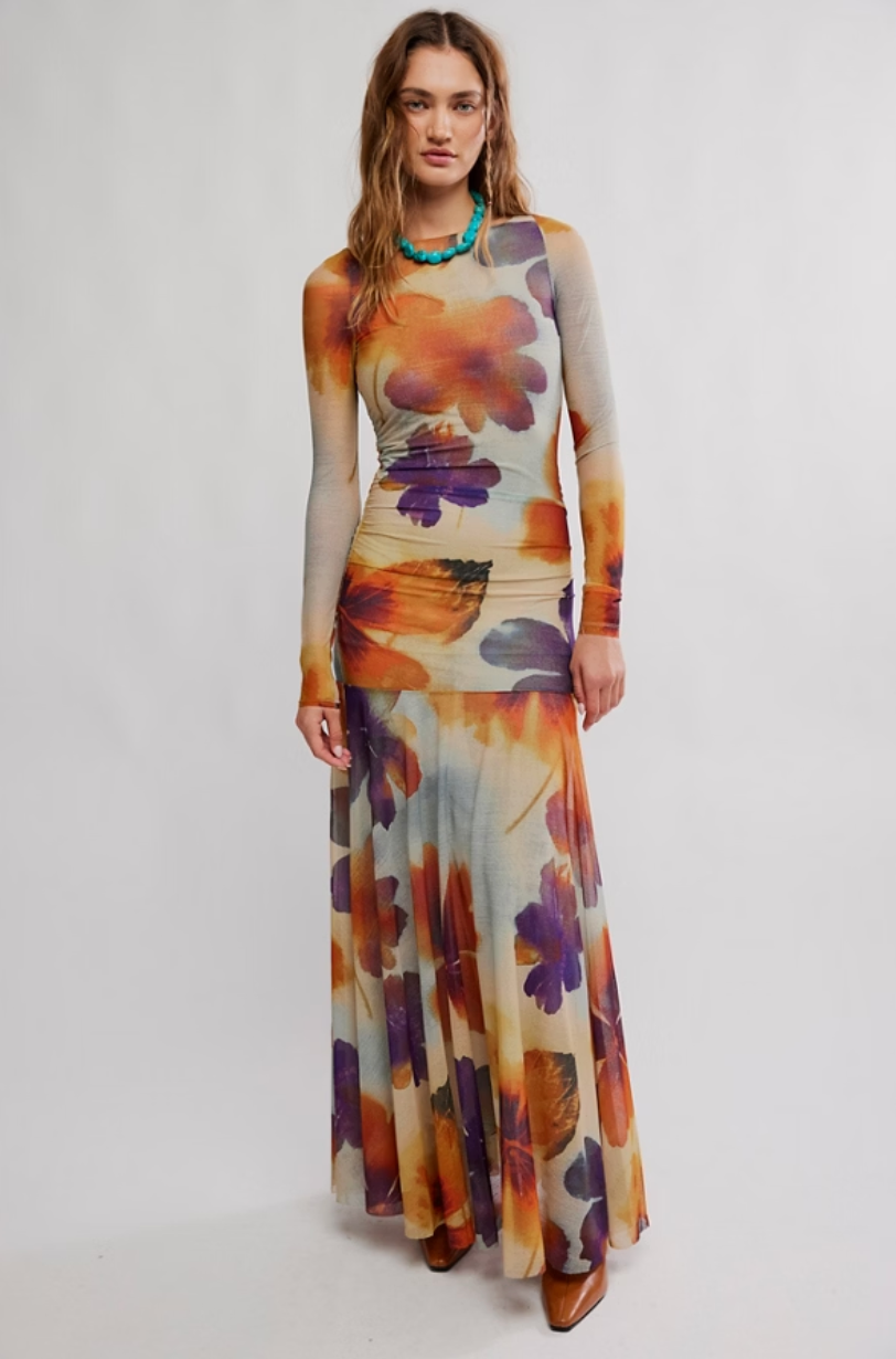 Free People Sunnei Maxi Dress Sunrise Combo / M Free People Sunnei Maxi Dress Sunrise Combo / M