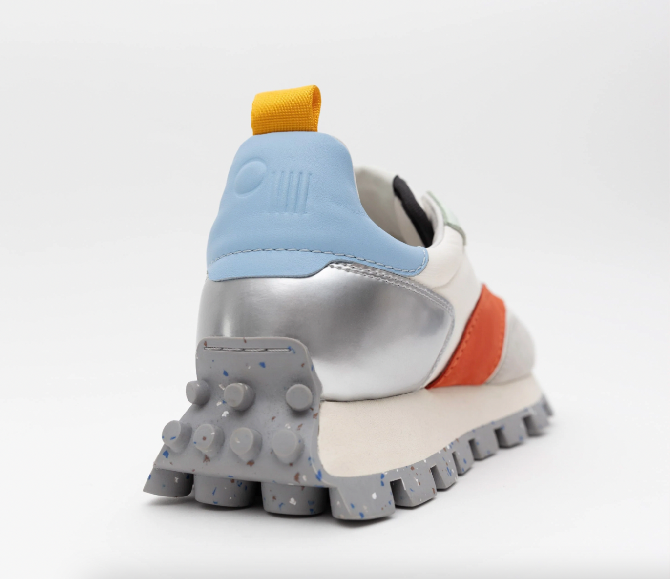 Back view of the Solar Multi Osaka lug bottom trainer sneaker by Oncept