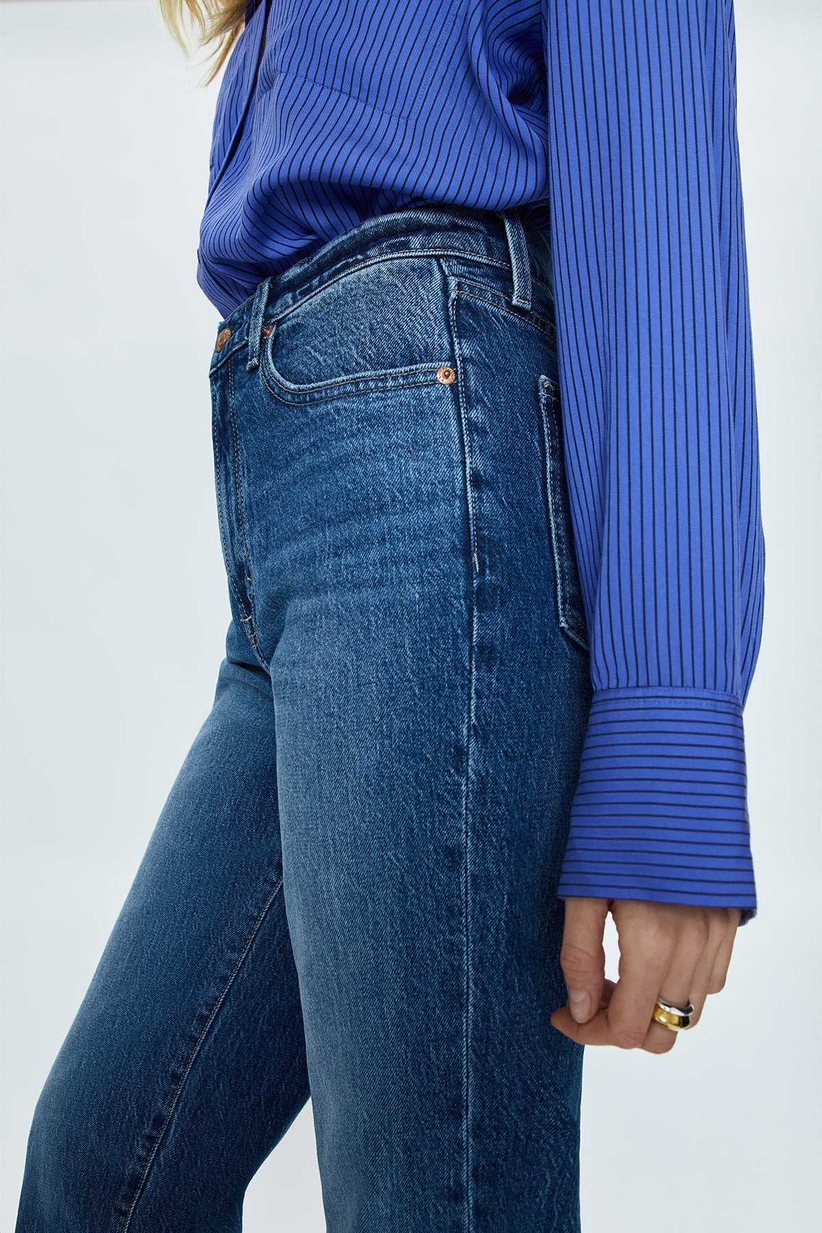 PISTOLA Cassie Super High Rise Straight Jean