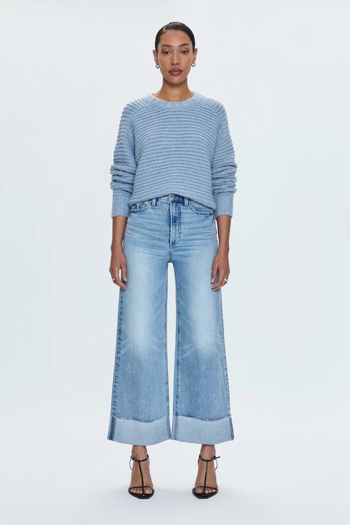 For a comfortable and relaxed wide leg fit that retains its flattering shape, shop the Lana High Rise Ultra Wide Crop Women's Jean by Pistola at Harbour Thread