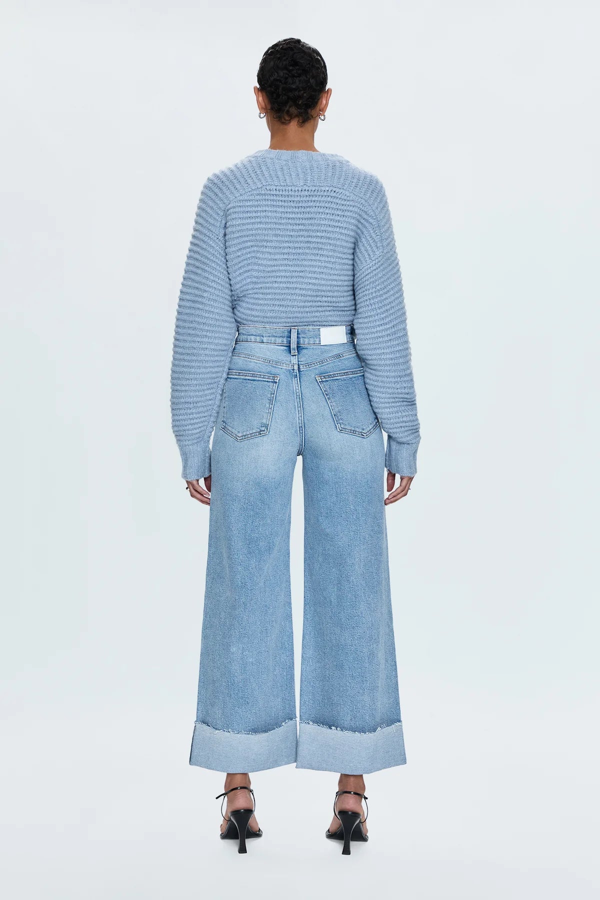 Cuffed wide leg jeans from Pistola